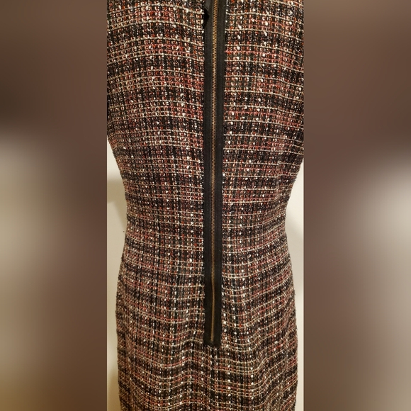 Banana Republic Brown  Black and Tan Sheath Mini Dress,Size 10. - Picture 7 of 13